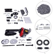 Loyalheartdy 4-Stroke 49CC Motorized Bicycle Engine Kit Single Cylinder Petrol Gas Bicycle Engine with Double Chain Drive