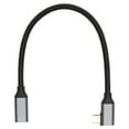 thumbnail image 2 of 4K 100W PD 5A Right Angle Bend 90 Degree Type C Male To Female Extension Cable With Smart Chip, Durable Material, HD Screencasting, And Thickened Net Tail For Mobile Phones,, 2 of 8