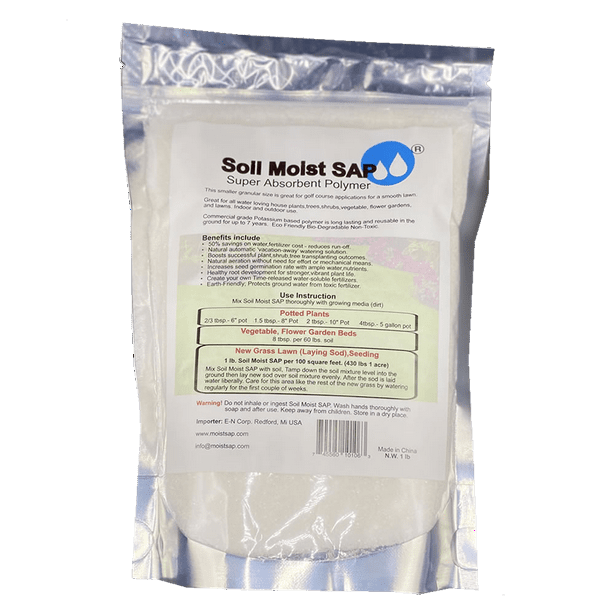 Soil Moist Sap Water Storing Crystals Super Absorbent Hydro Gel Polymer 1 Pound