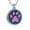 B/Rainbow, variant on Round with Paw Print Pet Cremation Jewelry for Ashes Urn Necklace Lockets for Dog Cat Ashes Holder