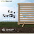 thumbnail image 3 of 22in H x 44in W (2 Panels) Freestanding Zippity Portable Puppy Fence Kit, Cedar Color Dog Puppy Playpen, Dog Fence Outdoor for Yard, Vinyl Picket Outdoor Dog Fence, Dog Play Pen Indoors, ZP19072, 3 of 8