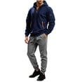 thumbnail image 5 of Aofany Mens Tracksuit 2 Piece Set, Hooded Sweatshirt Running Jogging Pants Suits, Winter Outdoor Sports Casual Outfits, 5 of 6