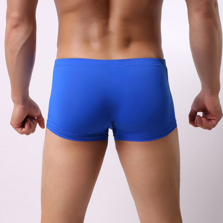 Men Sexy Underwear Boxer Briefs Breathable Elephant Nose Knickers Low-rise  Slip