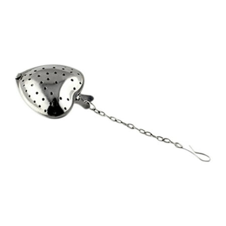 

〖Roliyen〗Flatware Leaf Stainless Infuser Herbal Spoo Strainer Heart Tea Shaped Filter Steel Kitchen，Dining Bar