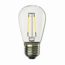 Pack of (4) 2.5 Watt Dimmable Clear S14 LED Light Bulbs with Medium (E26) Base  2700K Warm White Light  250 Lumens