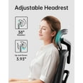 thumbnail image 4 of Hbada Ergonomic Office Chair with 3D Adjustable Armrests, Adjustable Lumbar Support High Back for Computer Chair, Big and Tall Mesh Office Chair, Home Office Desk Chairs, Black, 4 of 7