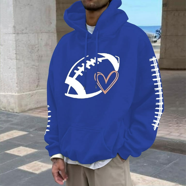 Hoodies Sweatshirt for Men Football Fans Sports Sweatshirt Vintage Rugby Player Sports Retro Rugby Pullover Hoodie Tops Size M Walmart