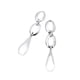 thumbnail image 2 of Aretes Doble Ovalo Con Gota Marca Ketzalia De Plata Ley .925 KETZALIA JOYERIA ARTESANAL Colección 2021, 2 of 3