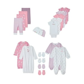 Garanimals Newborn Baby Girl Shower Gift Set, 20-Piece, Preemie-6/9 Months