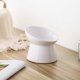 thumbnail image 3 of Small White Ceramic Elevated Cat Bowl, Tilted Elevated Food or Water Bowl, Non-Pressure, Anti-Backflow, Dishwasher and Microwave Safe, Lead and Cadmiu, 3 of 5