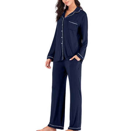 Ladies Pyjamas Set Autumn PJ Set Long Sleeve Women Loungewear | Walmart ...
