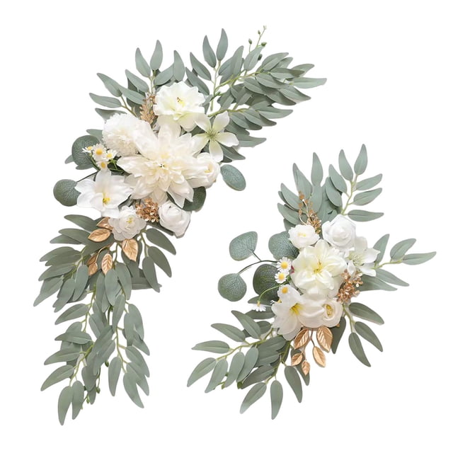 2 piezas de flores artificiales Strade Fareast Limited decoración de fondo 60 x 40 cm 40 x 30 cm