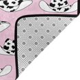 Rugs for Living Room cowgirl hats cow print pink 60x39in NonSlip