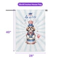 thumbnail image 5 of Happy 4th of July Patriotic Shih Tzu Marching Band Uniform Balloons Fireworks House Flag 28x40in Double Sided Lion Dog Lover Gifts Outdoor Decor - 13009, 5 of 5