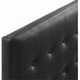 thumbnail image 5 of Hawthorne Collections Contemporary Tufted Button Faux Leather Upholstered Queen Headboard in Black, 5 of 6