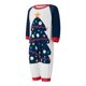thumbnail image 3 of Pijama navideño familiar con estampado de árbol, cuello redondo clásico a juego, estilo casual, ropa de vacaciones., 3 of 8