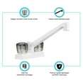 thumbnail image 3 of Dura Faucet Two Handle 4" Kitchen/Bar Faucet with Smoked Acyrlic Knobs for RVs - White, 3 of 5