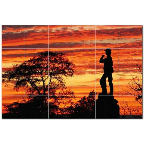 Famous Places Ceramic Tile Mural Kitchen Backsplash Bathroom Shower, 404732-XL64