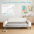 thumbnail image 2 of TOPCHANCES Ice Silk Cooling Sofa Cover Couch Pad, Couch Cover for Dogs, Dog Pet Mat Bed Sofa Slipcover Furniture Couch Protector (Gray, 70 x 150 cm), 2 of 12