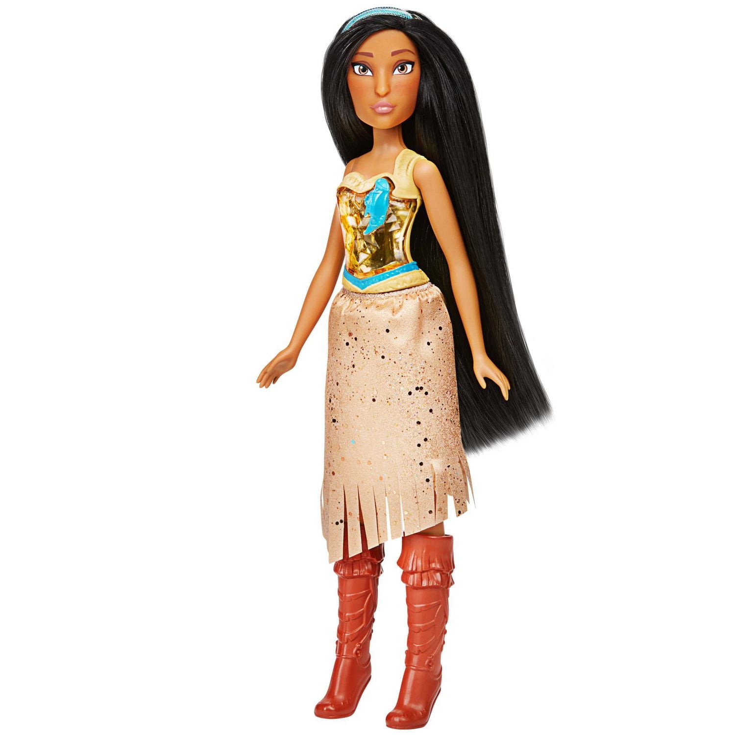 Disney Princess Royal Shimmer Pocahontas Doll with Skirt and Accessories