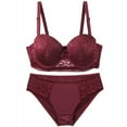 thumbnail image 1 of HongQid Womens Seamless Bra Underwire Matching Bra And Panty Set Comfort Push Up Bras Buttery Soft Wired Bralette Full Coverage Sport Everyday Bra, 1 of 5