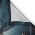 thumbnail image 3 of Ambesonne Lake Kitchen Curtains, Sunset Horizon Dreamcatcher, 55"x24", Slate Blue Orange, 3 of 3