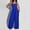 Blue, variant on Jumpsuit Women Summer Sexy Backless Suspender Jumpsuit Wide Leg Pants Casual Loose Elegant Jumpsuit,Black Women'S Polyester Casual Pants S