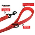 thumbnail image 2 of Downtown Pet Supply Reflective Dog Leash with Padded Handle, Black Leash for Dogs, 2 of 3