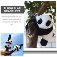 thumbnail image 2 of 4 piezas de dibujos animados panda plush para pulseras para niños adorables pulsap bofetada banda de mano, 2 of 7