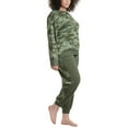 thumbnail image 4 of Splendid Women's Long Sleeve Top and Jogger Pajama Set PJ Heather Camo M, 4 of 5