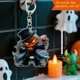 thumbnail image 6 of Sylvtty Car Mirror Hanging Accessories Spooky Pumpkin Man 2D Acrylic Rear View Mirror Pendant Flat Auto Interior Halloween Decoration for Car Backpack, 6 of 7