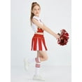 thumbnail image 3 of LOLANTA Girls Cheerleader Costume Pleated Skirt 4PCs Set Cheerleader Outfit with Pom Pom, 3 of 5