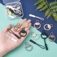 thumbnail image 3 of 24 Pcs Zipper Pull Replacement Set 12 Pcs Alloy Zipper Pull Rings Universal Zipper Tab and 12 Pcs Nylon Zipper Cord Pull Extension for Boots Jackets Handbags Backpack Luggage Colorful, 3 of 6