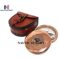 thumbnail image 3 of NauticalMart Robert Frost Brass Poem Compass - Copper Finish Pocket Pirate Compass, 3 of 4