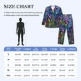 thumbnail image 4 of Disketp Cosmic Purple Irises for Pajamas Set Long Sleeve Sleepwear Mens Button Down Nightwear Pj Sets-Large, 4 of 7