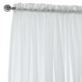 thumbnail image 3 of Voile Rhapsody Rod Pocket Curtain Panel Window Dressing 104 x 63 in White, 3 of 4