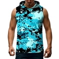 thumbnail image 6 of Men's Workout Hooded Tank Tops Sleeveless Gym Training Hoodies Bodybuilding Muscle Cut Off T Shirt Camo Printed, 6 of 6