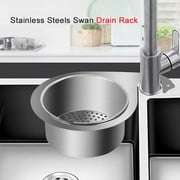 SkyAuks Clearance Stainless Steel Swan Sink Strainer Basket! Hmlai Kitchen Strainer Basket Strainer for Kitchen Food Rack Dish Drainer Gooseneck Design Vegetable Organizer for Kitchen Home Restaurant