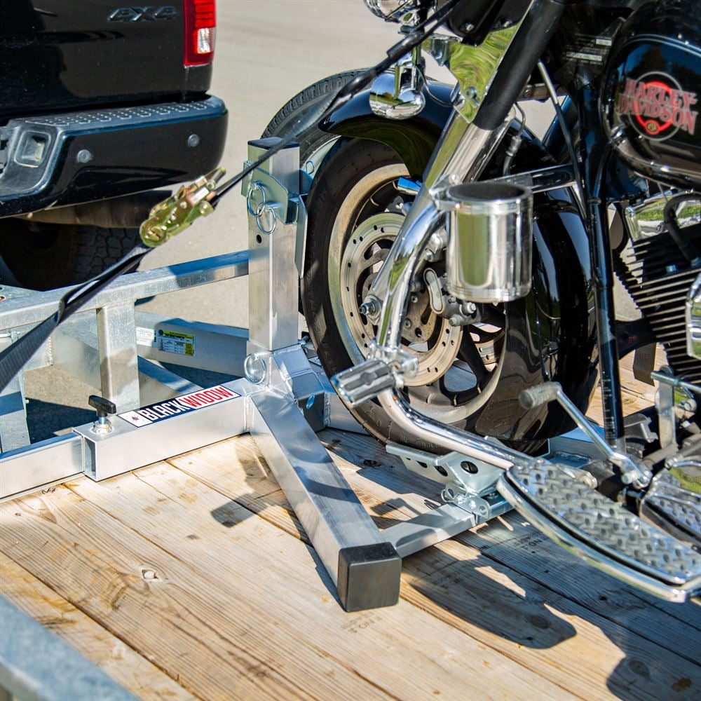 Black Widow Bw Pro Chock Adjustable Motorcycle Wheel Chock Walmart Com Walmart Com