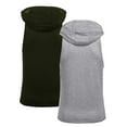 thumbnail image 3 of Coshow Men's 2 Pack Workout Hooded Tank Tops Bodybuilding Muscle Cut Off T Shirt Sleeveless Gym Hoodies, 3 of 8