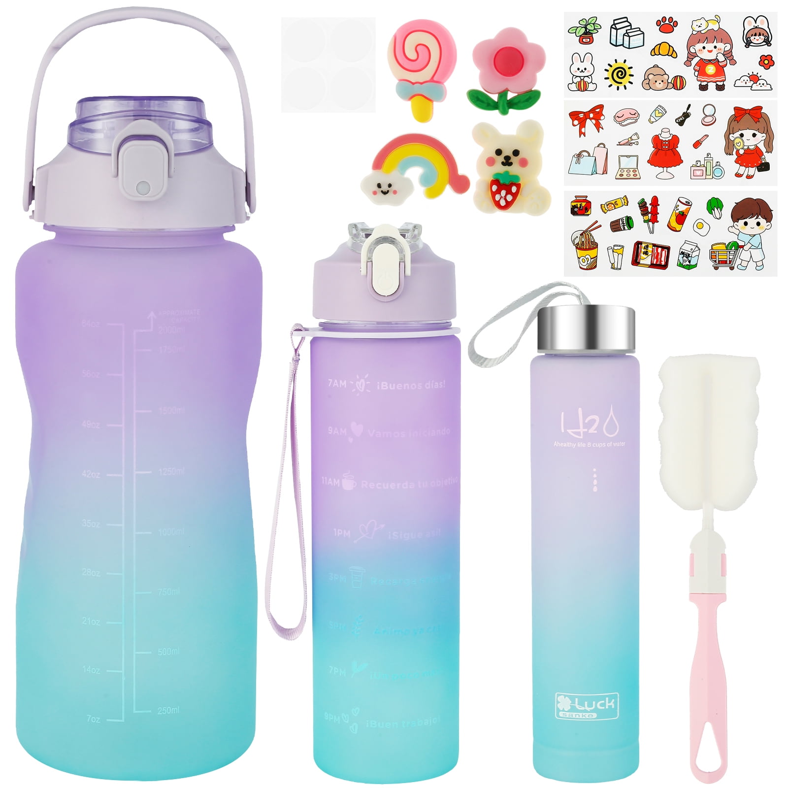 Clear & Colorful, 24 oz Venture Lite Insulated Water Bottles