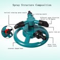 thumbnail image 6 of Zerone 360 Fully Circle Rotating Watering Sprinkler Irrigation System 3 Nozzle Pipe Hose For Garden,3 Nozzle Irrigation,Rotating Water Sprinkler, 6 of 8