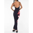 thumbnail image 6 of Raccmtaty Women's Long Slim Cami Dress Summer Sleeveless Open Back U Neck Floral Print Slim Dresses, 6 of 6