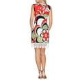 thumbnail image 2 of Women's Flower Printed Crochet Trim Mini Dress, 2 of 4
