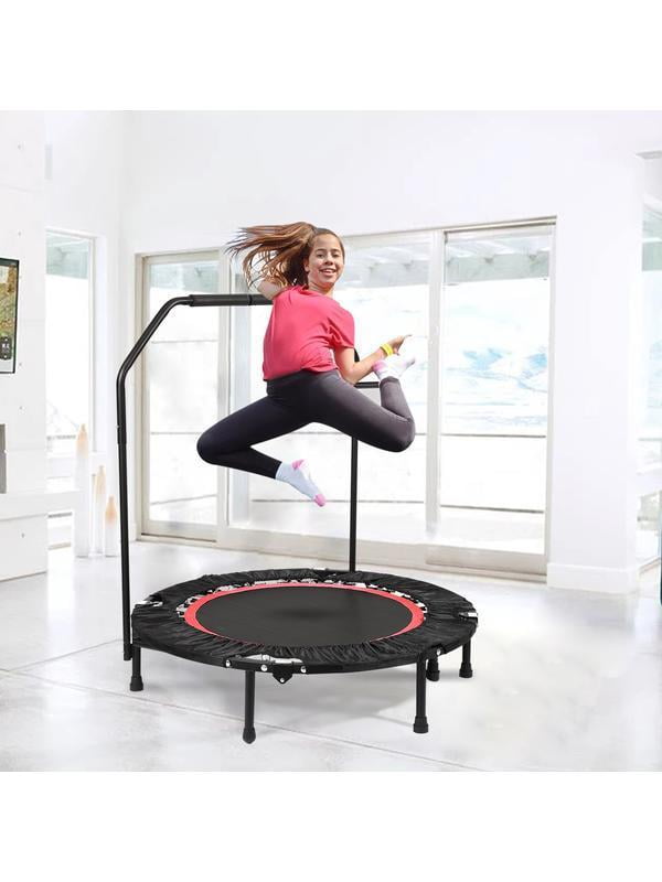 Foldable 40 Mini Trampoline Rebounder Max Load 300lbs Rebounder Trampoline Exercise Fitness Trampoline For Adult Indoor Garden Workout Cardio Walmart Com Walmart Com
