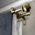 thumbnail image 3 of Central Design Products Steel 0.62" Modern Double Curtain Rod, Gold, 3 of 3