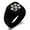 Black, variant on Stainless Steel Letter E Initial Cat Dog Paws Monogram Engraved Engraved Square Flat Top Biker Style Polished Signet Ring