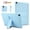 Blue, variant on Case for iPad 10.2" 9th 8th 7th Generation 2021/2020/2019, Luxury Quilted PU Leather Slim Cover with Multi-Angle Kickstand, Shockproof Protective Shell,Blue