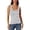 A1#-Grey, variant on Women Ribbed Basic Tank Top - Low Round Neck Sleeveless Vest, Stretchy Form Fitting Tee(Grey-M)