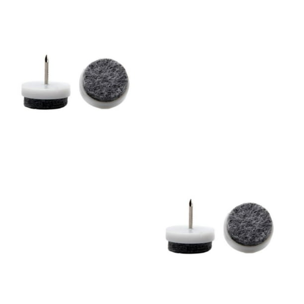 Injueey 36X almohadilla deslizante para muebles, Protector de uñas para pies deslizantes de fieltro, alfombrillas para el suelo, protección Blanco 14mm 2Conjunto